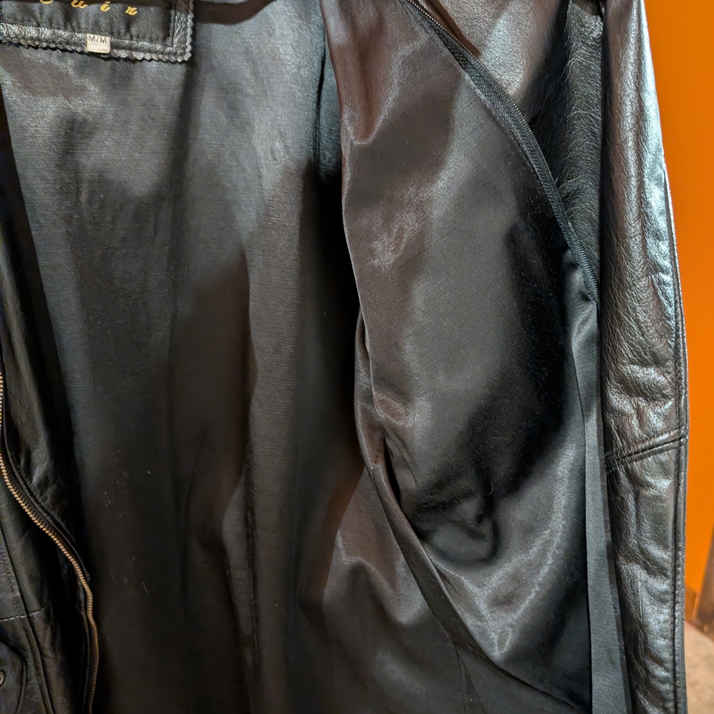 Vintage Cuir Dimitri Black Leather Women's Jacket - Picture 7 of 12